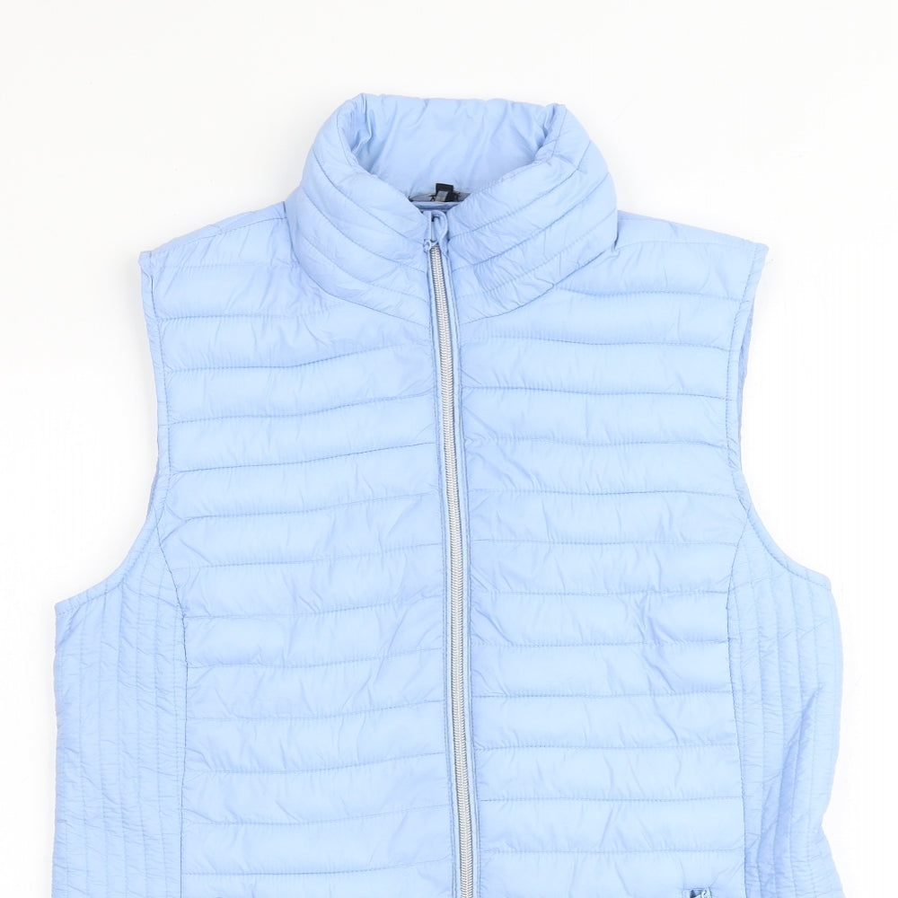 Yest Womens Blue Gilet Jacket Size 14 Zip