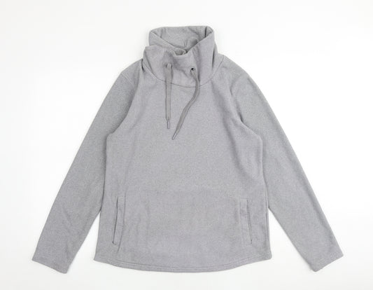 Mountain Warehouse Womens Grey Polyester Pullover Sweatshirt Size 14 Pullover