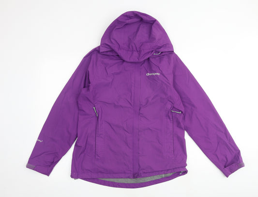 Sprayway Womens Purple Windbreaker Jacket Size 12 Zip