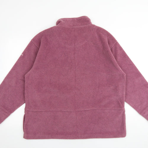 Active Womens Pink Polyester Pullover Sweatshirt Size 18 Zip