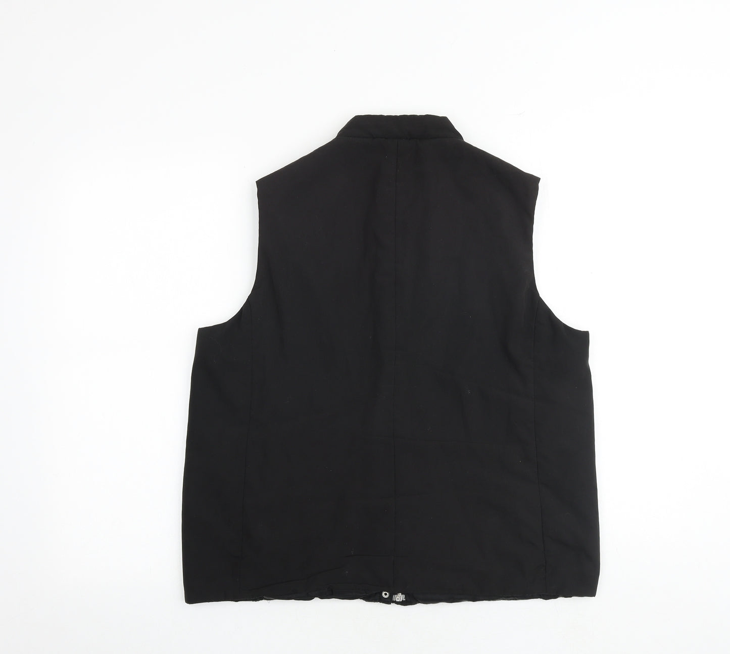 BHS Womens Black Gilet Jacket Size 14 Zip