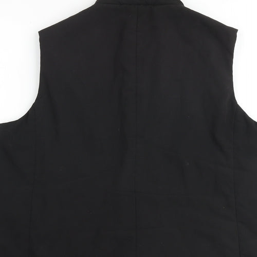 BHS Womens Black Gilet Jacket Size 14 Zip