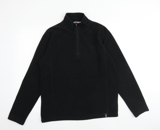 etirel Mens Black Polyester Pullover Sweatshirt Size S