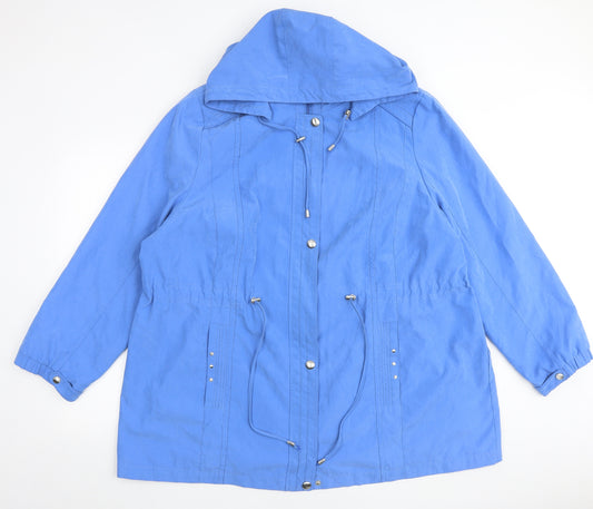 Bonmarché Womens Blue Jacket Size XL Zip