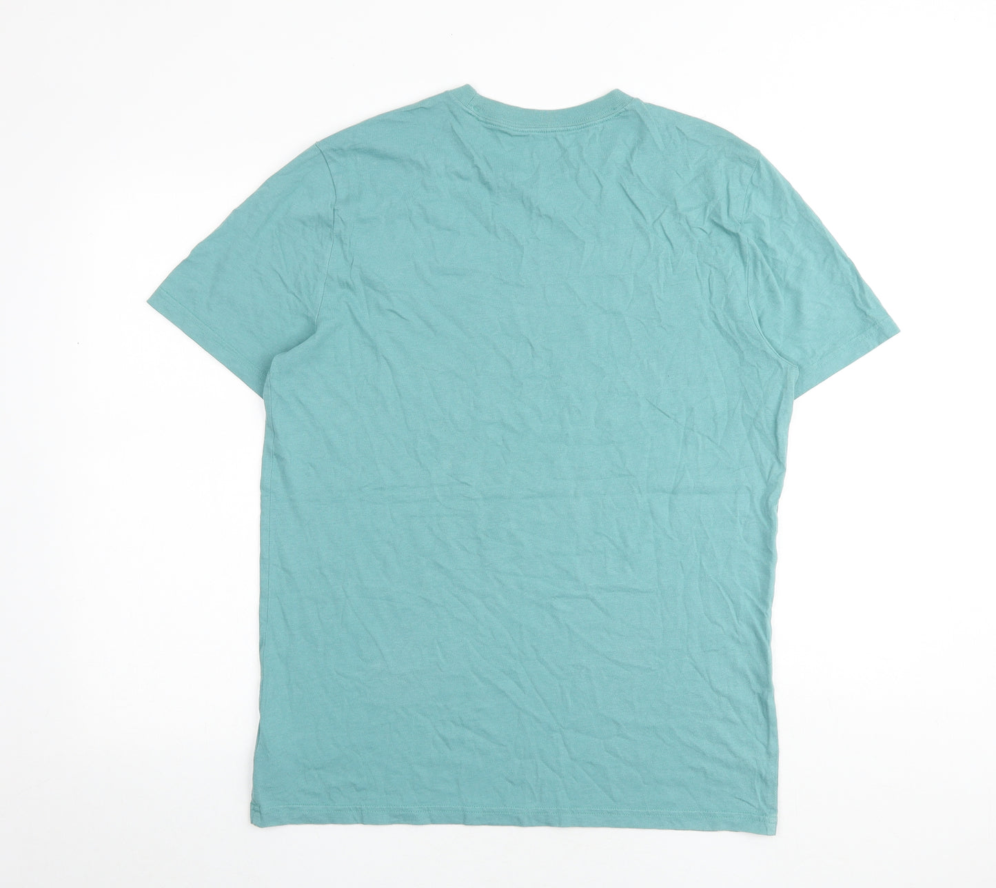 Gap Mens Green Cotton T-Shirt Size M Round Neck