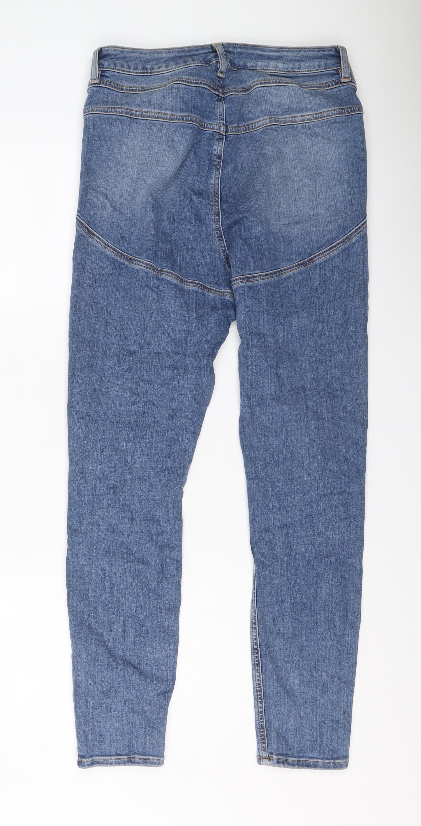 ASOS Womens Blue Cotton Skinny Jeans Size 30 in L32 in Regular Button