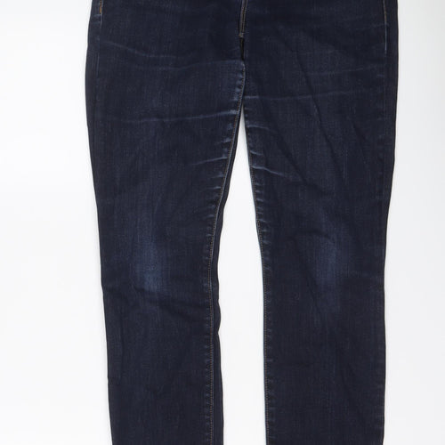 Gap Womens Blue Cotton Skinny Jeans Size 28 in L28 in Regular Button