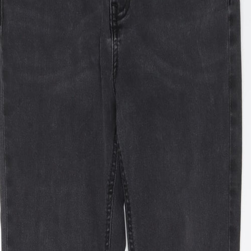 Marks and Spencer Womens Grey Cotton Jegging Jeans Size 10 L28 in Regular Button