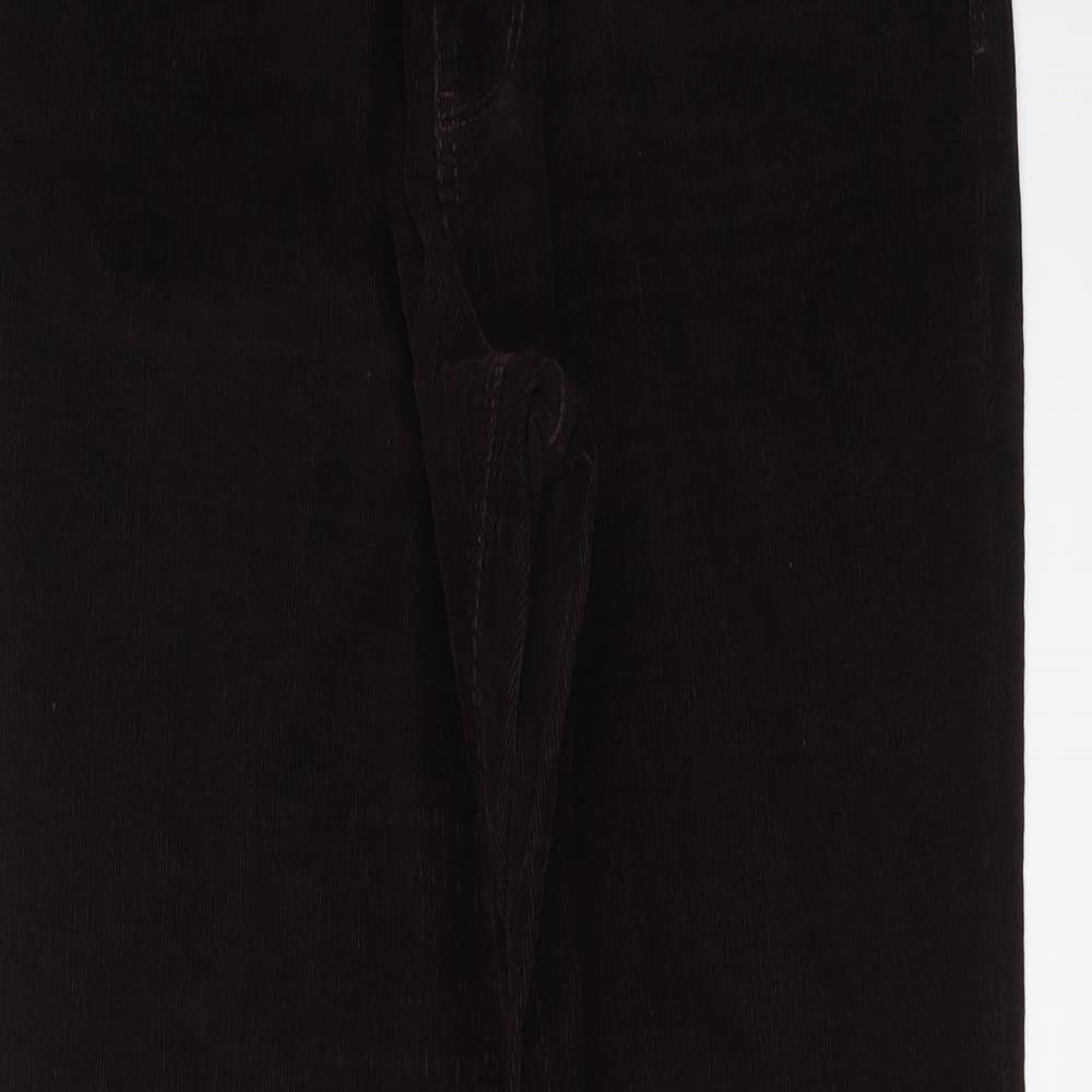 Buffalo Womens Purple Cotton Trousers Size 14 L29 in Regular Button
