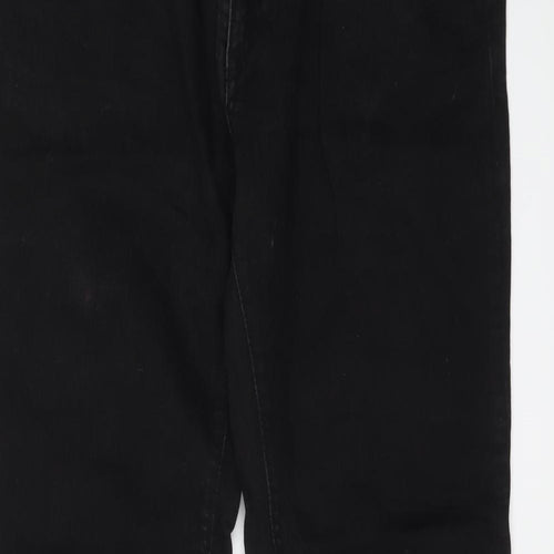 Gap Mens Black Cotton Bootcut Jeans Size 36 in L32 in Regular Button - Long Leg