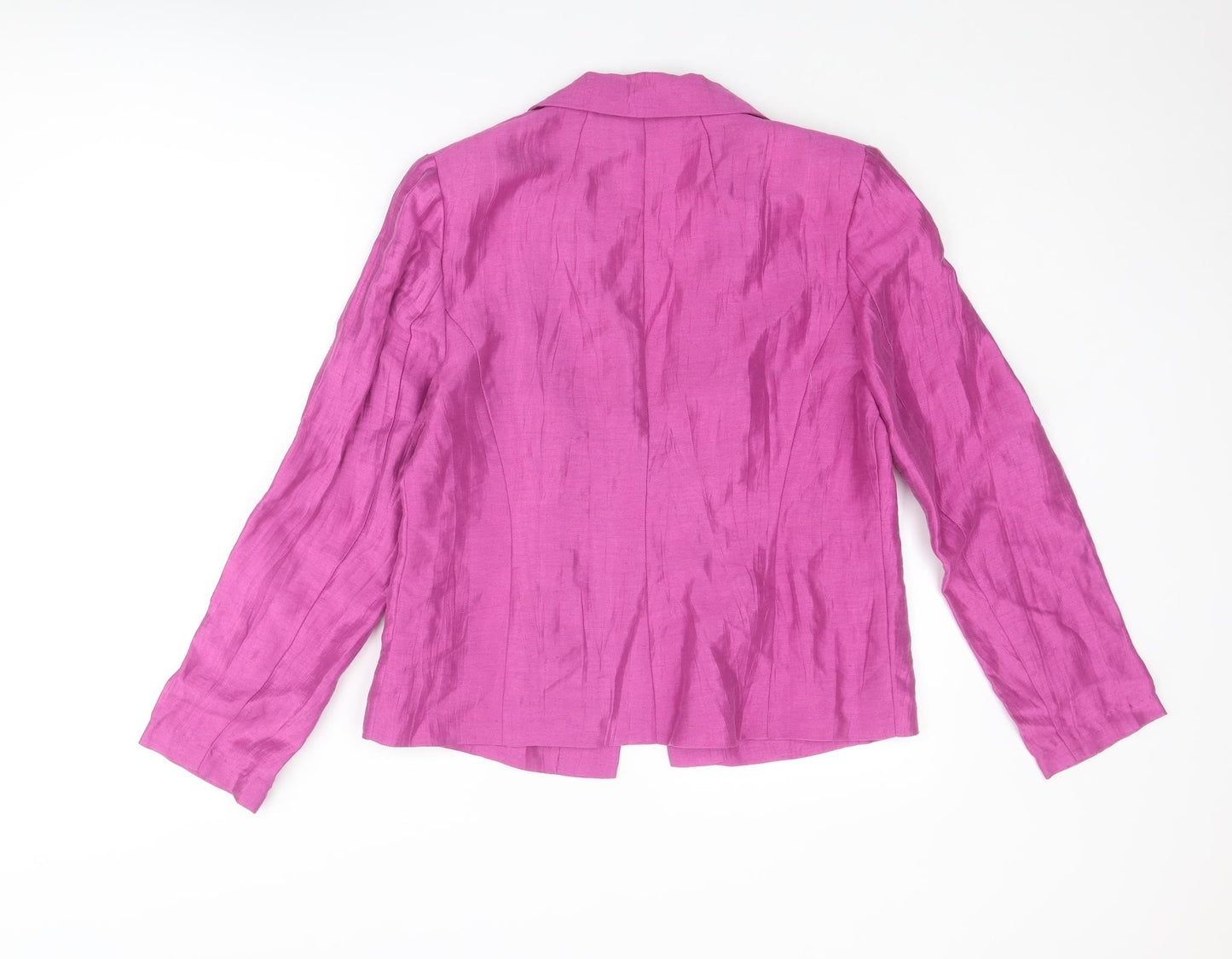 Viyella Womens Pink Jacket Blazer Size 12 Button