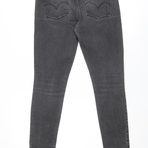 Levi's Womens Grey Cotton Skinny Jeans Size 27 in Regular Zip