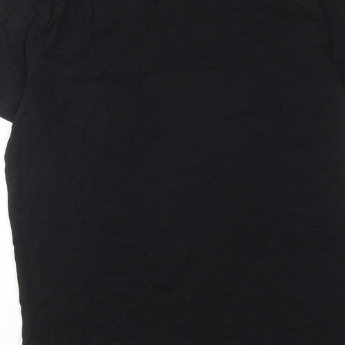 Liverpool FC Mens Black Cotton T-Shirt Size S Round Neck