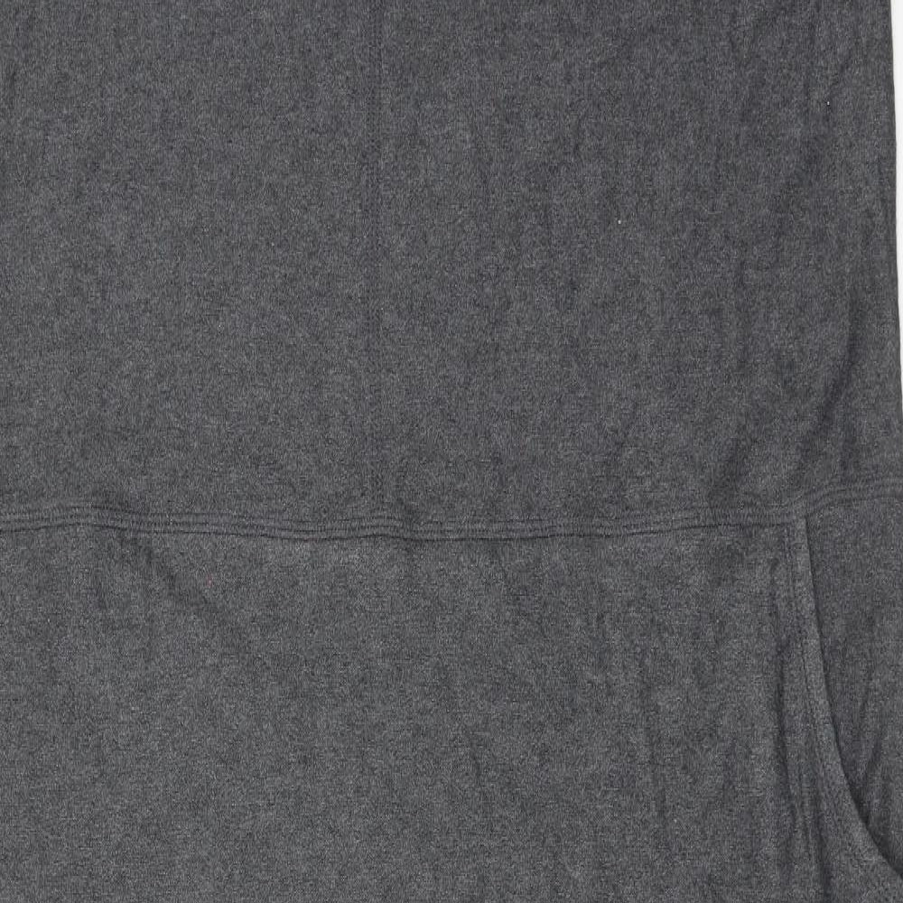 Marks and Spencer Womens Grey Cotton Tank Dress Size 18 Round Neck Pullover