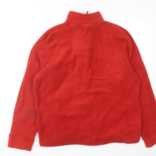 Gap Mens Red Polyester Henley Sweatshirt Size L