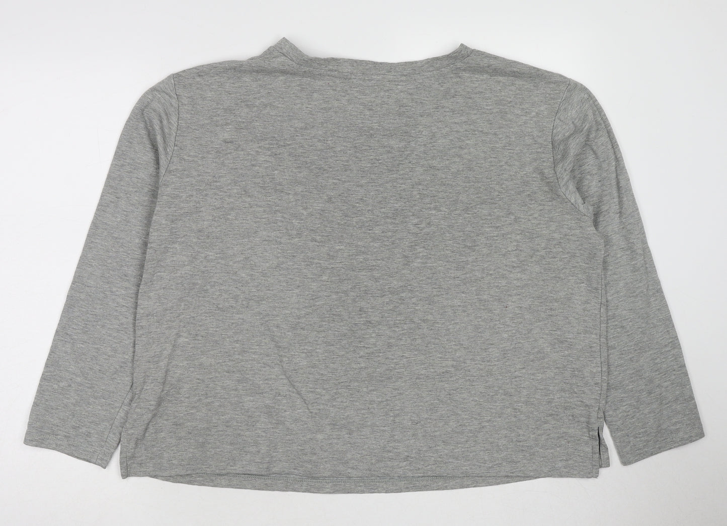 Marks and Spencer Womens Grey Polyester Pullover Sweatshirt Size 18 Pullover