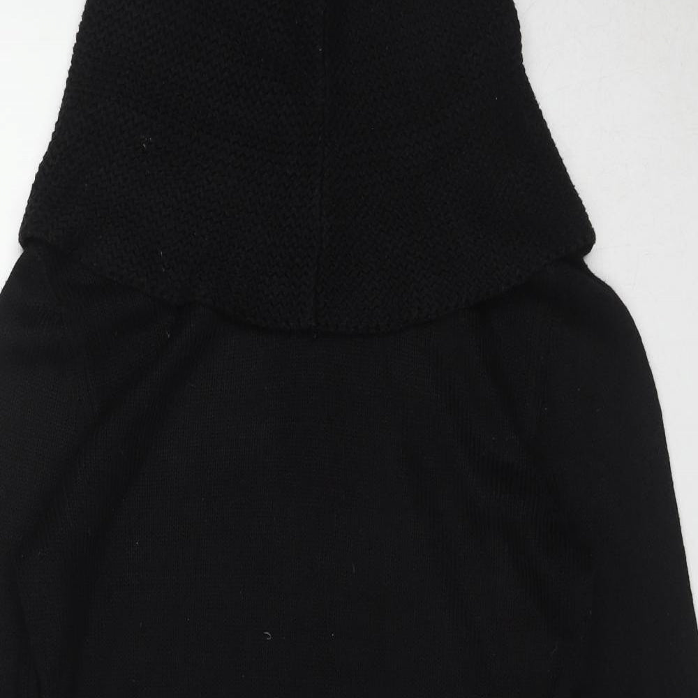 H&M Womens Black Roll Neck Acrylic Pullover Jumper Size M