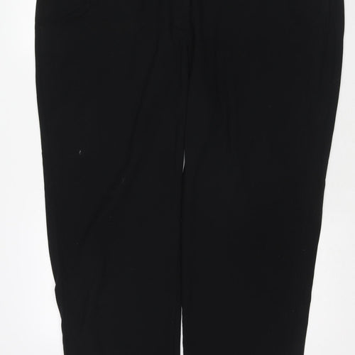 Marks and Spencer Womens Black Polyester Dress Pants Trousers Size 24 Regular