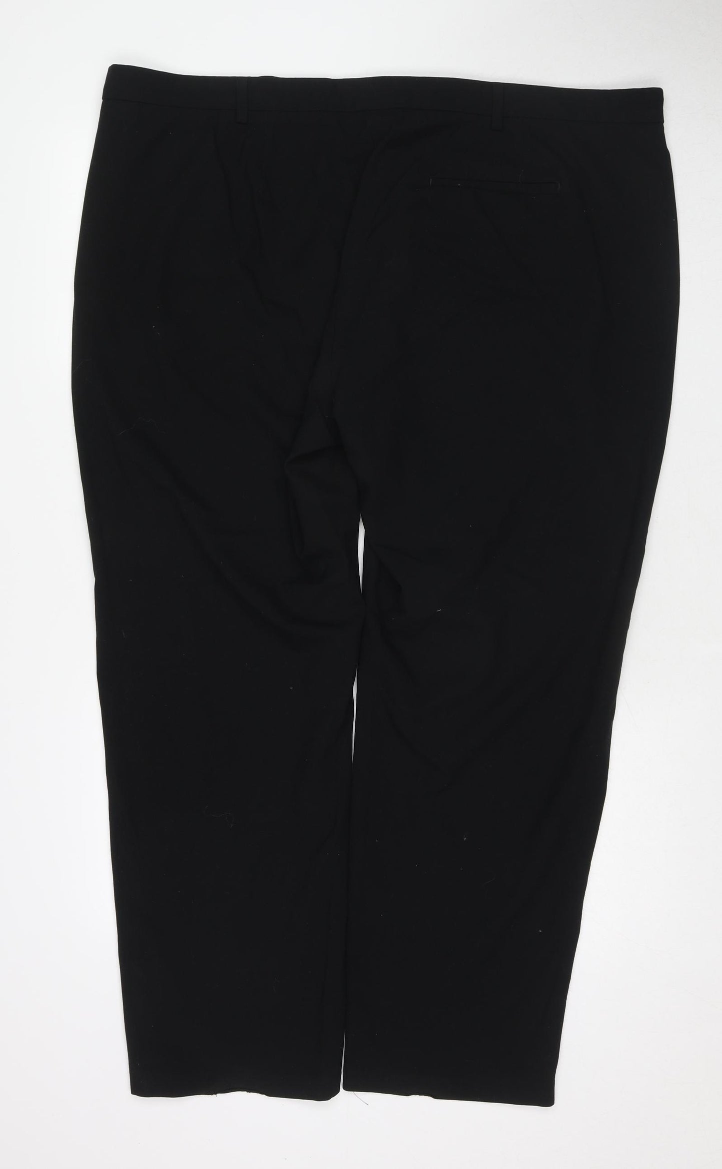 Marks and Spencer Womens Black Polyester Dress Pants Trousers Size 24 Regular