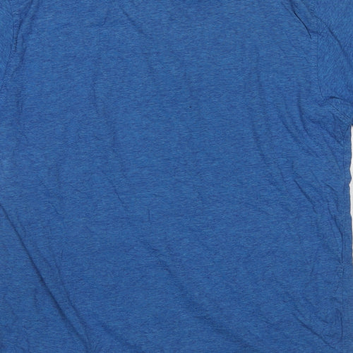 Pierre Cardin Mens Blue Cotton Polo Size M Collared Pullover