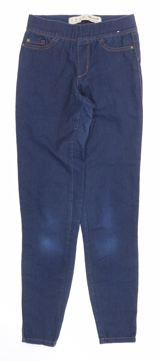 Denim & Co. Womens Blue Cotton Jegging Jeans Size 4 Regular
