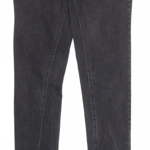 Boom Boom Jeans Womens Black Cotton Skinny Jeans Size 24 in Regular Zip