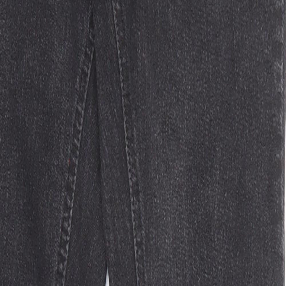 Boom Boom Jeans Womens Black Cotton Skinny Jeans Size 24 in Regular Zip