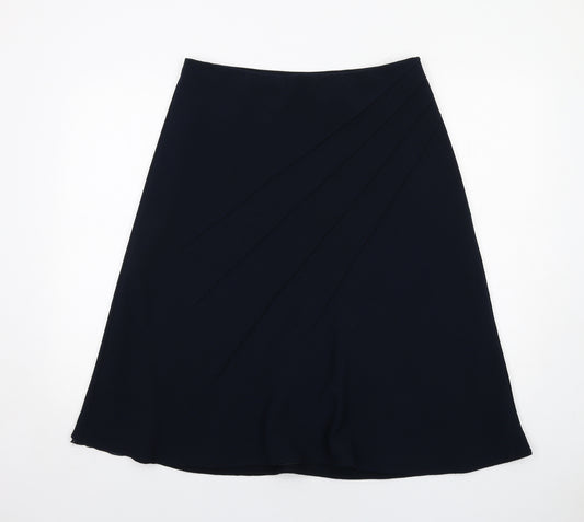 Marks and Spencer Womens Blue Polyester Swing Skirt Size 14