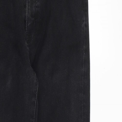 Uniqlo Mens Black Cotton Skinny Jeans Size 29 in Slim Zip