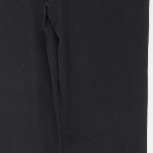 Mint Velvet Womens Grey Cotton Trousers Size 12 L27 in Regular Zip