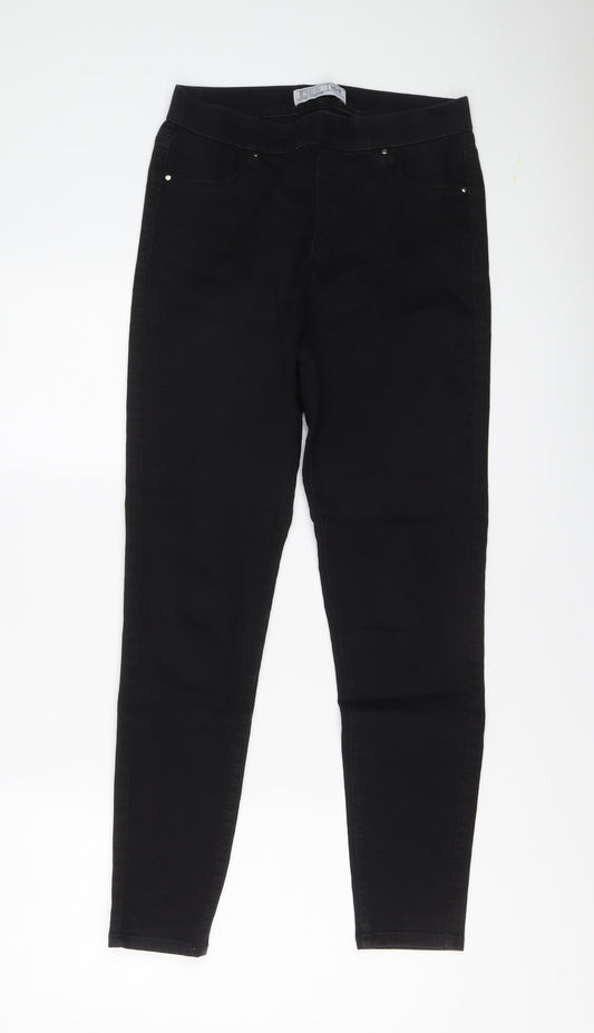 365 Denim Womens Black Cotton Jegging Jeans Size 10 L27 in Regular
