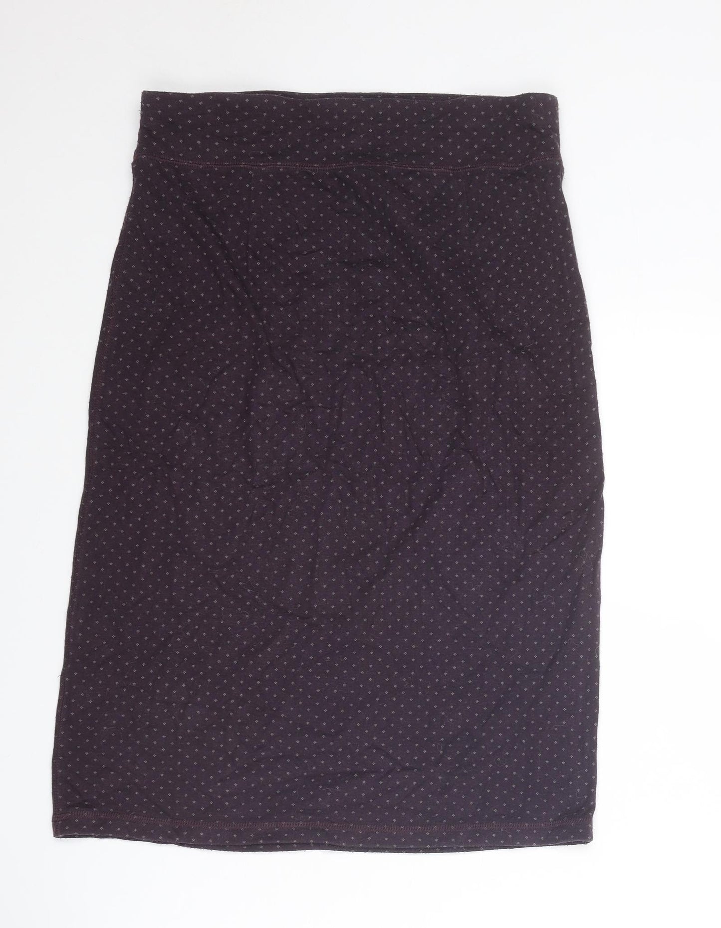 White Stuff Womens Purple Polka Dot Polyester A-Line Skirt Size 10