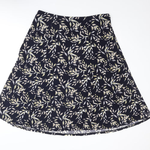 Eastex Womens Multicoloured Geometric Polyester Swing Skirt Size 20 - Leaf pattern