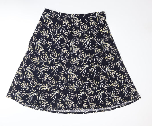 Eastex Womens Multicoloured Geometric Polyester Swing Skirt Size 20 - Leaf pattern
