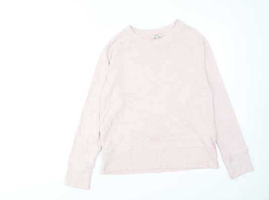 NEXT Womens Pink Viscose Pullover Sweatshirt Size 12 Pullover