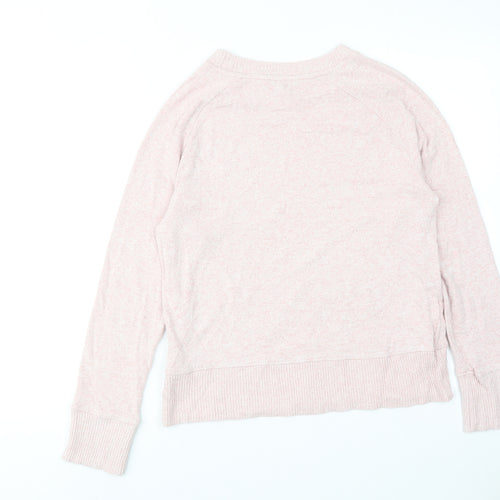 NEXT Womens Pink Viscose Pullover Sweatshirt Size 12 Pullover