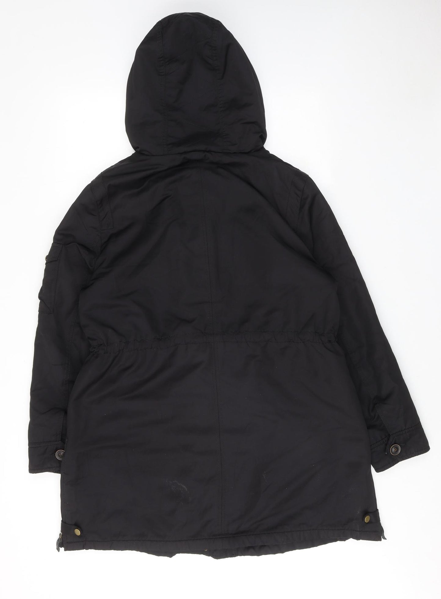 EDC Womens Black Parka Coat Size XL Zip