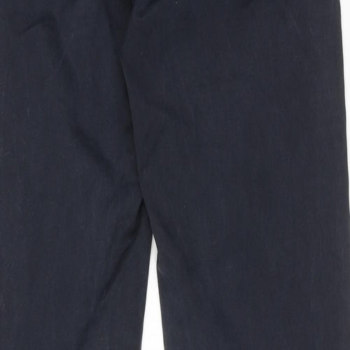 Departments Mens Blue Cotton Trousers Size 30 in Regular Zip