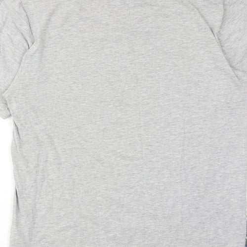 Superman Mens Grey Cotton T-Shirt Size S Round Neck