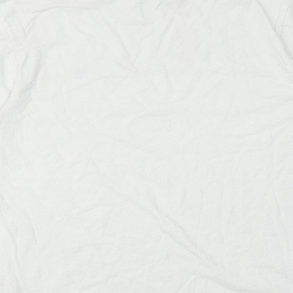 SoulCal&Co Mens White Cotton T-Shirt Size 2XL Round Neck