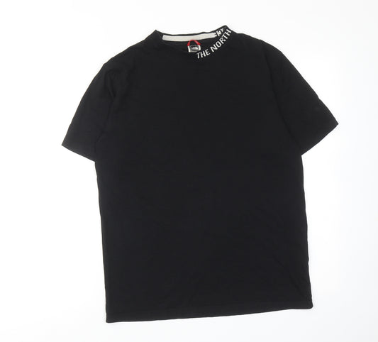 The North Face Womens Black Cotton Basic T-Shirt Size S Crew Neck