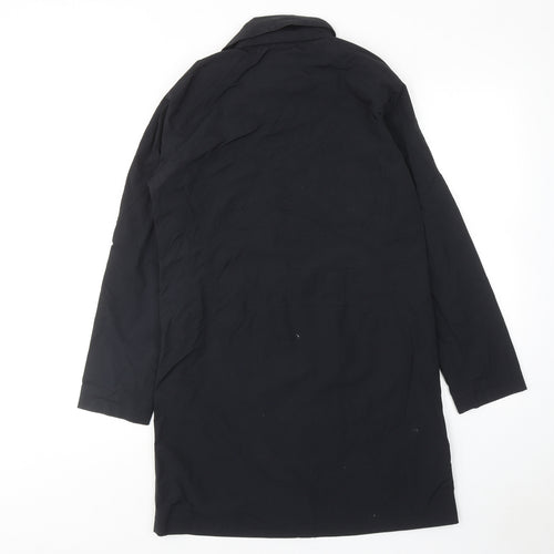 Peter Storm Womens Black Overcoat Coat Size 10 Zip