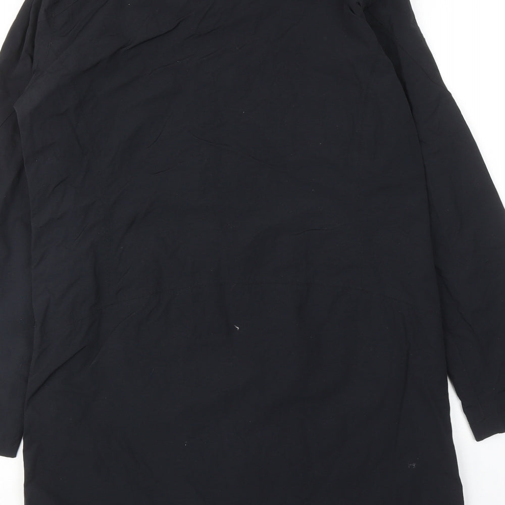 Peter Storm Womens Black Overcoat Coat Size 10 Zip
