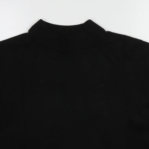 BHS Womens Black High Neck Acrylic Pullover Jumper Size 22