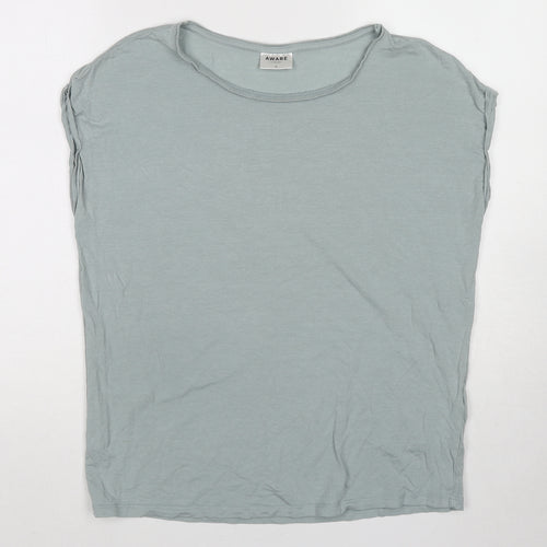 Awear Womens Grey Lyocell Basic T-Shirt Size S Round Neck