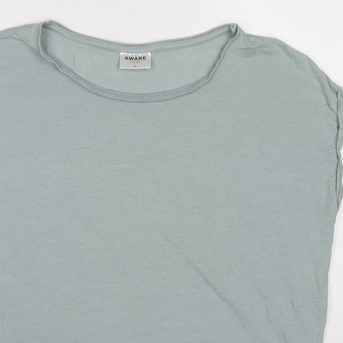 Awear Womens Grey Lyocell Basic T-Shirt Size S Round Neck