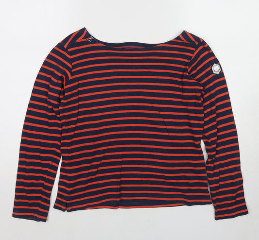Esprit Womens Multicoloured Striped Cotton Pullover Sweatshirt Size S Pullover