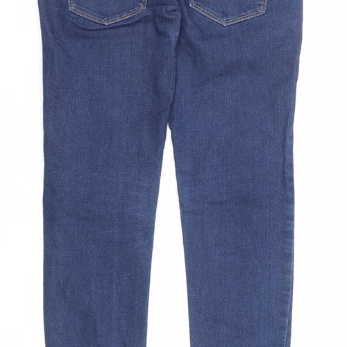 Denim & Co. Womens Blue Cotton Skinny Jeans Size 6 Regular Zip