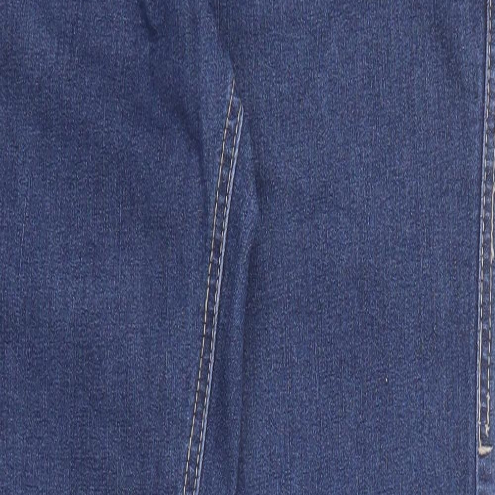 Denim & Co. Womens Blue Cotton Skinny Jeans Size 6 Regular Zip