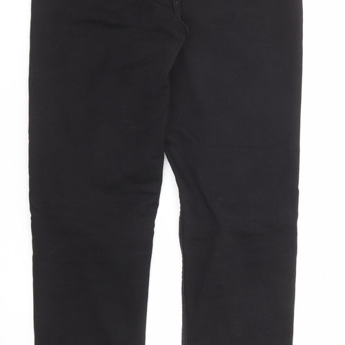 Falmer Heritage Womens Black Cotton Skinny Jeans Size 8 Regular Zip
